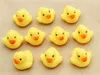 Small Yellow Rubber Ducks Bath Floating Water Toy Noise Maker bibi Sound Duck Swimming Pool Beach Party Supplies