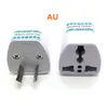 Universal US UK AU To EU Plug USA To Euro Europe Travel Wall AC Power Charger Outlet Adapter Converter Socket White Color