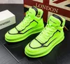 Gruby krótki zielony top - Solenne nowe wysokie buty mody Joker Leisure Board buty zapatillas hombre b37 737 186