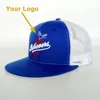 Chapéu de malha roupas acessórias presente presente na moda headgear atacado popular camionista snap traseiro fechar tampões de beisebol personalizados