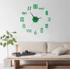 Grandes DIY Acrílico Espelho relógios digitais relógios de parede 3D relógios de parede digital personalizada quarto criativo relógio presentes Home Decor vivendo