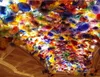 Darmowa Wysyłka Fancy dmuchane Murano Szkło Wiszące Płyty Dale Chihuly Styl Multicolor Murano Szkło Wiszące Żyrandol 2020