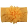 Cute Kids Girl Baby Solid Soft Nylon Comfortable Fashion Casual Headbands Infant Newborn Flower Bow Hair Band Accessories