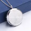 Magnetic Open Sun Mandala Pendant AROM Parfym Essential Oil Diffuser Locket rostfritt stål halsbandsmycken för kvinnor gåva9207136