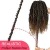 24 Roots 18Iinch Prelooped Crochet Bomb Spring Hair Fluffy Synthetic Preed Passion Crochet Braids 1B Ombre Hair 1966138