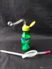 Sprite Water Bottle Glass Bongs Accessories , Glass Smoking Pipes colorful mini multi-colors Hand Pipes Best Spoon glas