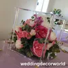 Novo estilo de flor clara carrinho de casamento colunas decorativas acrílico vaso de mesa de casamento peça central decoração home decor decor1131