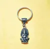 Hindou Elephant God Keychain Keychain Key-Bague pour support de sac Charme Pendentif Carte de voiture Clé Chaînes Key Run Spirit Bouddhist amulets Bijoux 804