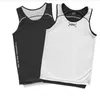 Męskie sportowe zbiorniki top kamizelka treningowa Rewracj koszulka do koszykówki Szybkie suche trening fitness Gym Singlets Shirt Bez rękawów