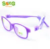 SECG optique enfants lunettes cadre TR90 Silicone lunettes enfants flexibles protection enfants lunettes dioptrie lunettes caoutchouc8063676