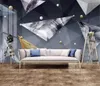 Telefon 3D Wallpaper Moderne stilvolle 3D abstrakte geometrische Muster Wohnzimmer Schlafzimmer Hintergrund Wanddekoration Wandbild Tapete