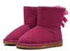 Botas de diseñador más baratas para niños WGG Snow Winter Boots Bailey Bow Children Girl Boy Triple Black Pink Khaki Botines 26-35