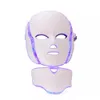 PDT 7 Color LED Light Therapy Face Beauty Machine LED Facial Neck Mask con dispositivo per la cura della pelle a microcorrente