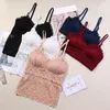 Hot 2019 Kobiety Koronki Tube Top Flower Camisoles Sexy Crop Top Samice Tanks Bralette