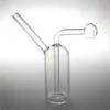 4 inch mini -glazen olie -brander Bong Hookah met Recycler 23 mm Big Bowl Oil Burner Water Pijpen Dab Rig Bongs Hand Rigs voor roken