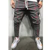 Casual Plaid ankellängd byxor män byxor hip hop jogger sweatpants japansk streetwear