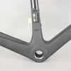 Cuadro de bicicleta de carretera ultraligero de fibra de carbono T1000 FM066, soporte inferior BSA con diseño negro mate y brillante con liberación rápida