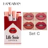 Handaiyan Lipstick Rouge A Levre Matte Rossetti per sigarette Set Smoke Coffret Box Trucco facile da indossare Rossetti R BL