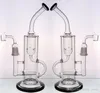 Hopahs glas bongs vattenledningar hårda återvinnsolje riggar skål bubbler honungskaka turbin perc rökning inline manliga vattenpipa