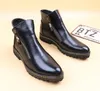 British Martin Leather Vintage Ankle Boots Plus Cotton Snow Boot Autumn Winter Men's Shoes V47 769