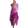 Nuevo 2019 vestido de baile latino violeta vestido púrpura Ropa de baile Rumba/Salsa elegante Swing etapa danza competitiva BL1894
