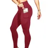 Sexiga gymkläder Elastisk midja Solid Yoga Pants 2019 Legging Sport Femme Fitness High midja Yoga Leggings Gym Träningskläder8239122