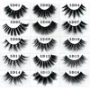 Make-up onwaar 7 paren 3D wimpers wreedheidvrij volume faux nerts strip wimper dramatische oogwimpers natuurlijke zachte 36 stijlen 587