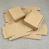 Geschenkpapier, 25 Stück, kleine Wellpappschachteln, Mini-Schmuck-Verpackungsbox, brauner Kraftkarton, handgemachte Seife, Bastelpapier1