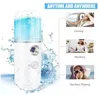 Mini Face Sprayer Nano Mister Spray Electric Facial Fuktgivande Portable Skin Luftfuktare USB Uppladdningsbart hudvårdsverktyg