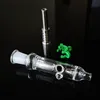 10mm 14mm Joint Mini Nector Collectors Kit Nector Collector Kits Dab Oil Rigs Small Glass Pipes Dab Straw NC With Titanium Nail NC12