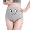 3 pièces respirant coton réglable sous-vêtements de maternité taille haute soutien du ventre femmes enceintes sous-vêtements dessin animé visage motif Pant9574317