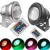 LED-Unterwasserlicht, RGB, 10 W, 12 V, LED-Unterwasserlichter, 16 Farben, 1000 lm, wasserdicht, IP68, Brunnen-Pool-Lampe, Party-Dekoration, CCA11730, 30 Stück