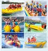 Piscinas infláveis ​​do barco da banana 3-12 assentos brinquedos aquáticos da pesca grande equipamento aerodinâmico surfando e do entretenimento