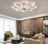 Creative Flowers LED Ceiling Lights Lighting Ceiling Lamps For Living Room Bed Room Home Lampara Techo Light Fixtures MYY