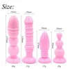 4PC / set Silicone Anal Leksaker Butt Pluggar Anal Dildo Sexleksaker Produkter Anal för Kvinnor Och Män Butt Plug Gay Sex Toy