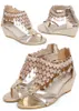 Wholesale sandals Bohemian Fashion Beads Pearls Low heels ladies flat gladiator sandal Flip Flops