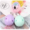 Mixed Colors Mora Games Keychain Rock Paper Scissors Play Toy Key Chain Face Dolls Keychains Round Egg Pendant Keyrings