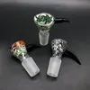 New Funnel Wig Wag Glass Bowl Design W/Bullhorn Handle With 14mm 18mm Male Glass Bowl Piece Smoking Accessories Bong Downstem Diffuser Bowls