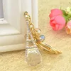 Tour Eiffel Souvenirs porte-clés en cristal bijoux de luxe coréens femmes breloque pour sac Chaveiro Llaveros Strass cadeau d'anniversaire