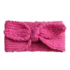 24pcsLot hiver plus chaud oreille tricoté bandeau Turban pour bébé filles Crochet arc large bandeau extensible bandeau cheveux accessoires1651983