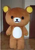 حار بيع جنبان rilakkuma الدب التميمة ازياء الكبار الحجم عالية الجودة هالوين الحزب شحن مجاني