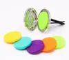 Aromatherapy Home Essential Oil Diffuser For Car Air Freshener Perfume Bottle Locket Clip with 5PCS Washable Felt Pads Sea Shipping EEA354