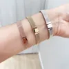 Mens 18k Yellow Gold Reflexions Hand Chain Bracelet Original box for Pandora Rose Gold 925 Silver Bracelets for Men Women