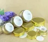 50g 30g 20g 15g 10g 5g gold Cream Jar with silver gold lids Container Cosmetic Packaging Perfume Bottle xxp34