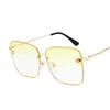 Hight Quality Mulheres de óculos de sol de abelha gradiente colorido óculos de sol antiuv óculos de tamanho grande moldura óculos de óculos de óculos A3075106