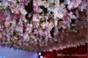 3 rami super lunghi per un pezzo Elegante orchidea artificiale sospesa Glicine Ghirlanda di fiori per ornamento domestico Forniture per decorazioni di nozze
