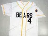 Custom The Bad News BEARS Baseball Jerseys Any Number #3 Kelly Leak #7 Miguel Agilar #11 Amanda Whurlitzer #12 Tanner Boyle Movie Jersey