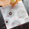 100Pcs Lovely Cartoon Flower Cookies Biscuits Bags Self-adhesive Party Wedding Bag Cake Candy Gift Bags Baking Package 7*7cm