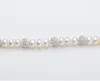 Riktigt vackert sötvatten pärlarmband kvinnor bröllop odlade vita pärlarmband 925 silver juvelerflickor födelsedag present gb773193b