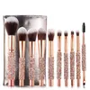 10pcs makeup brushes Set Diamond Handle Foundation Powder Blush Eye Shadow Lip Brushes Face Cosmetics Brushes